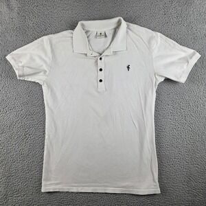 Father Sons Polo Shirt Mens XL (M) White Short Sleeve Casual